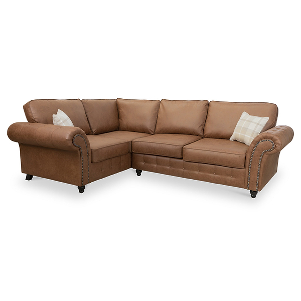 Edward Faux Leather Corner Sofa