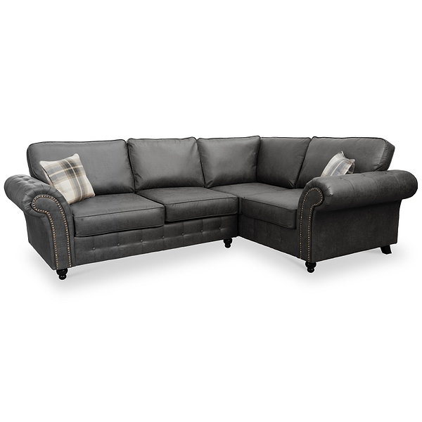 Edward Faux Leather Corner Sofa