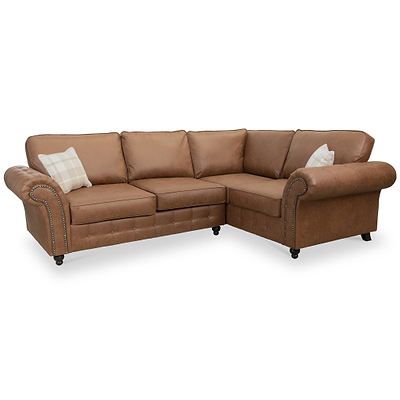Edward Faux Leather Corner Sofa