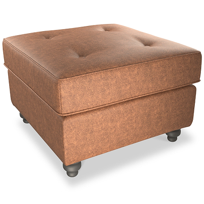 Edward Faux Leather Footstool