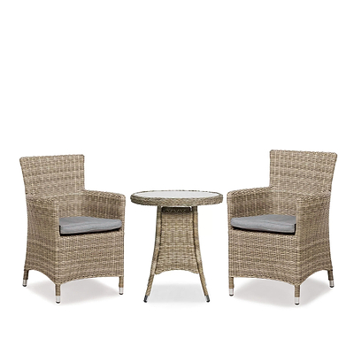 Wentworth 2 Seat Rattan Bistro Set