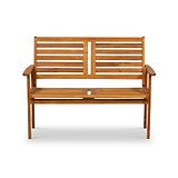 Napoli Acacia 2 Seater Bench from Roseland Furniture