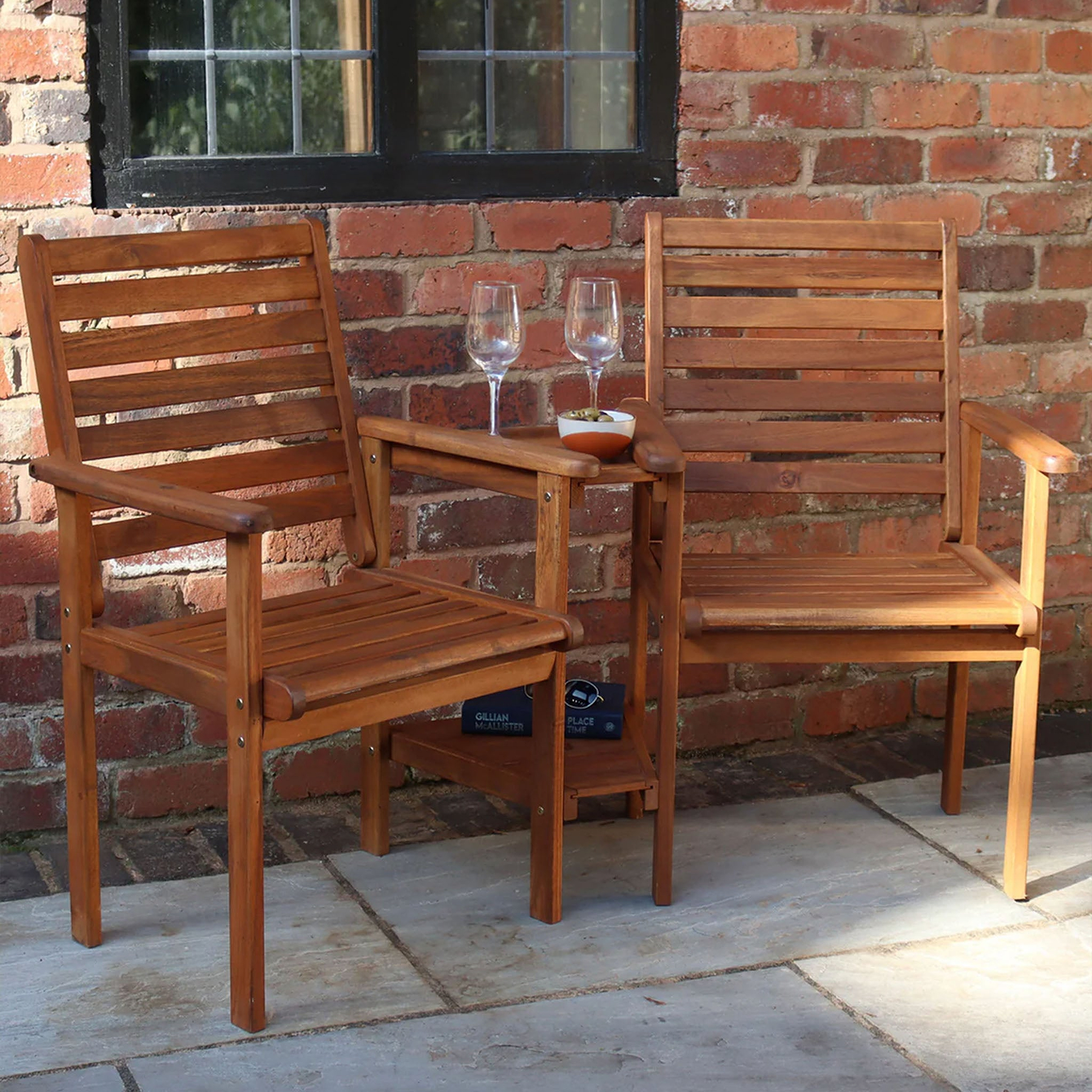 Napoli Acacia Companion Set from Roseland Home Furniture