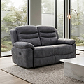 Conway Charcoal 2 Seater Recliner Sofa