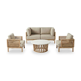Amira 4 Seater Lounging Set with Coffee Table from Roseland Furniture