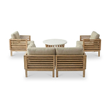 Amira 4 Seater Lounging Set with Coffee Table from Roseland Furniture