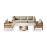 Amira 5 Seater Lounging Set with Coffee Table from Roseland Furniture
