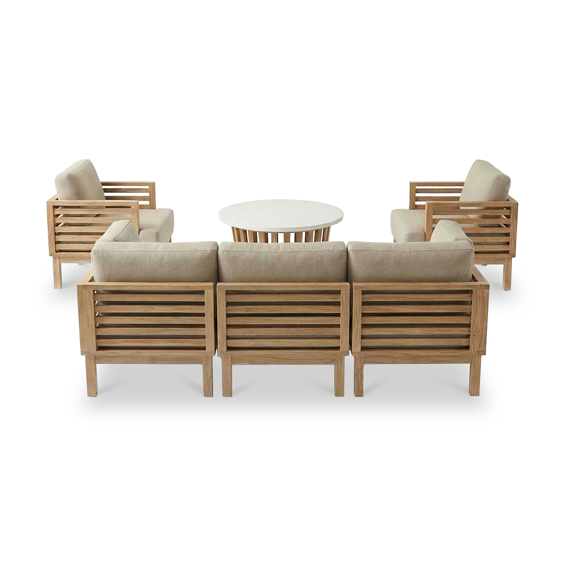 Amira 5 Seater Lounging Set with Coffee Table from Roseland Furniture