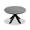 Aspen 4 Seater Round Ceramic Glass Dining Set with Aspen Rope Chairs