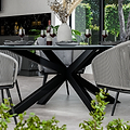 Aspen 200cm Oval Table w 6 Rope Chairs from Roseland Furniture