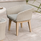 FSC 1 Astral 120cm Round Table w 4 Eden Dusk Dining Chairs from Roseland Furniture