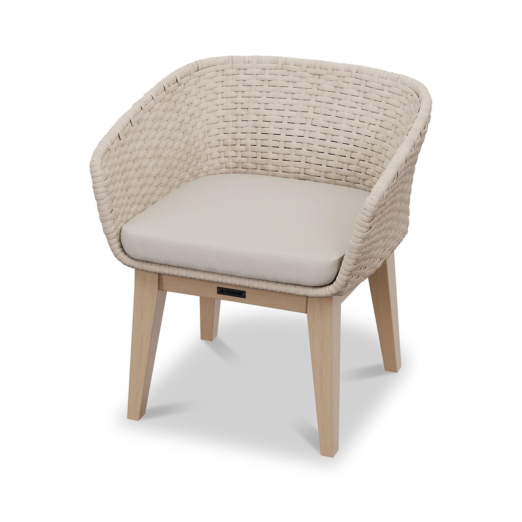Astral 6 Seater Round Terrazzo Concrete Dining Set with Eden Dusk Dining Chairs