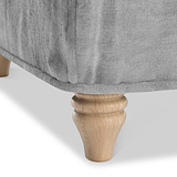 Alfie and Arthur Ice Grey Foot Close Up from Roseland Furniture