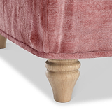 Alfie and Arthur Blush Pink Green Foot Close Up from Roseland Furniture