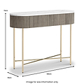 Amelie Fluted Console Table from Roseland Furniture