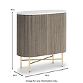 Amelie Fluted Mini Sideboard from Roseland Furniture