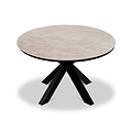 Bali 4 Seater Round Ceramic Glass Dining Set with Bali Rope Chairs