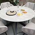 Bali 120cm Round Table w 4 Bali Rope Chairs from Roseland Furniture