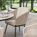 Bali 150cm Round Table w 6 Bali Rope Chairs from Roseland Furniture
