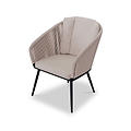 Bali 6 Seater Ellipse Ceramic Glass Dining Set with Bali Rope Chairs