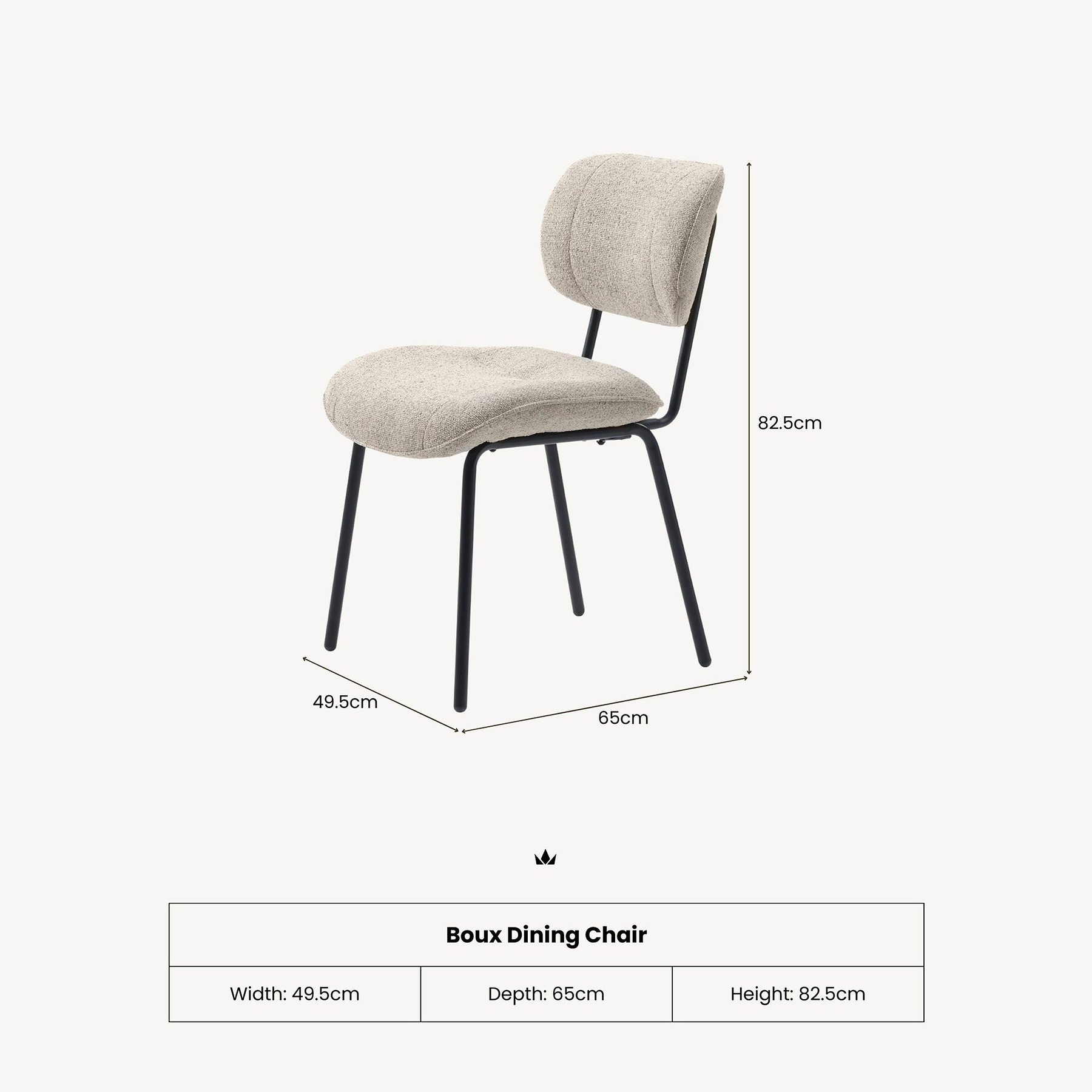 Boux Dining Chair from Roseland Furniture
