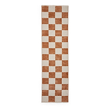 Walnut Norwood Checkerboard Runner Rug from Roseland Furniture
