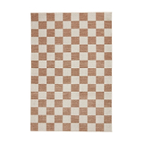 Beige Norwood Checkerboard Rug from Roseland Furniture