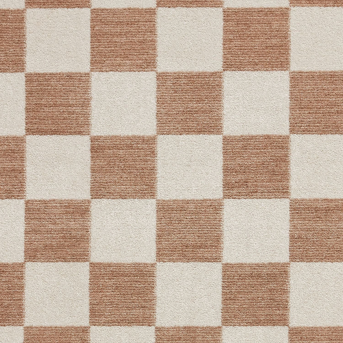 Beige Norwood Checkerboard Rug from Roseland Furniture
