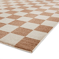 Beige Norwood Checkerboard Rug from Roseland Furniture