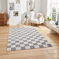 Blue Norwood Checkerboard Rug from Roseland Furniture