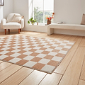 Walnut Norwood Checkerboard Rug from Roseland Furniture