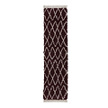 Purple Edie Boho Diamond Shaggy Runner Rug from Roseland Furniture