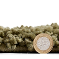 Green Willow Shaggy Tasselled Diamond Rug from Roseland Furniture