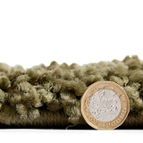 Green Willow Shaggy Tasselled Diamond Rug from Roseland Furniture
