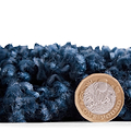 Navy Willow Shaggy Tasselled Diamond Rug from Roseland Furniture