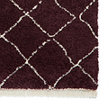 Purple Willow Shaggy Tasselled Diamond Rug from Roseland Furniture
