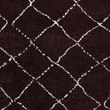 Purple Willow Shaggy Tasselled Diamond Rug from Roseland Furniture