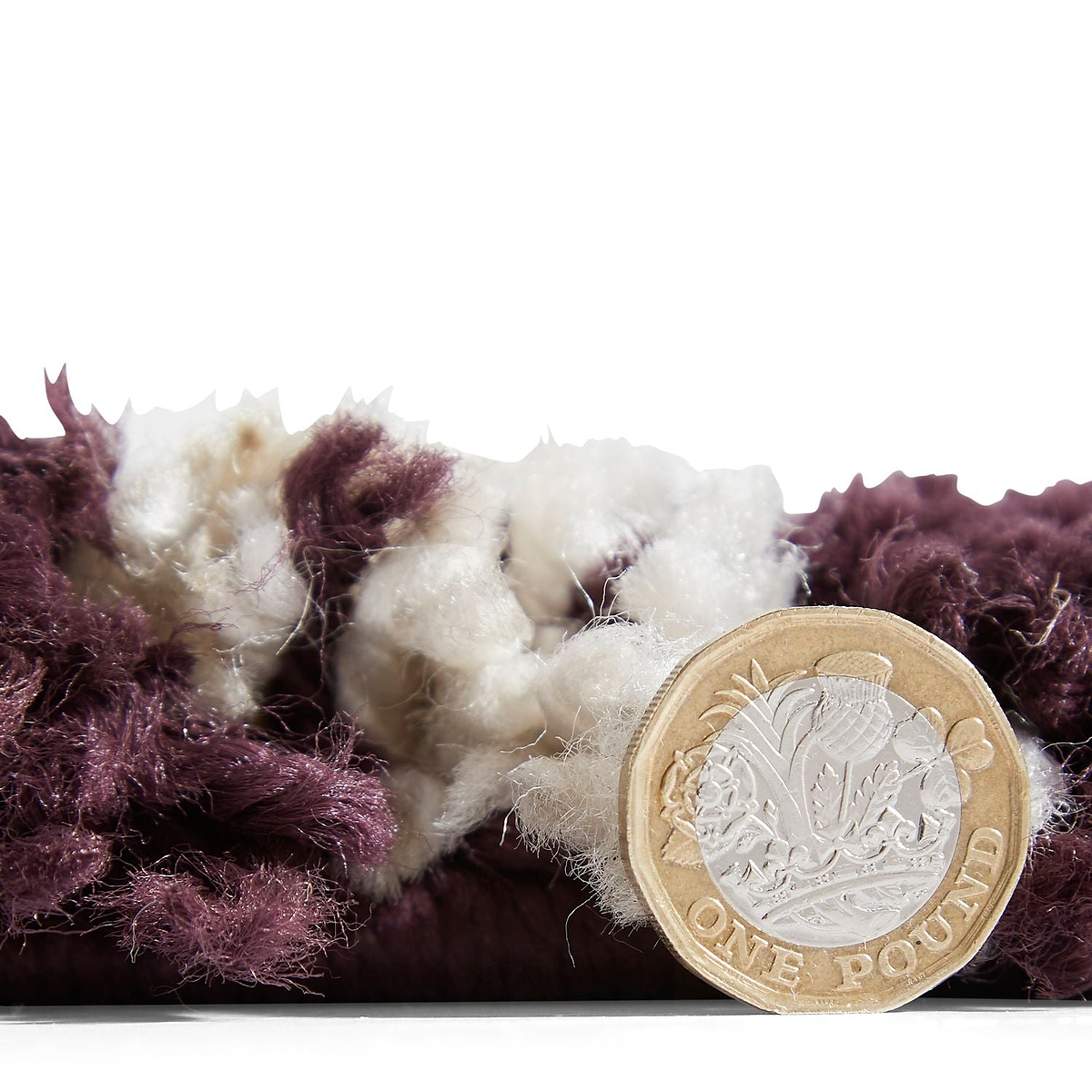 Purple Edie Boho Diamond Shaggy Rug from Roseland Furniture
