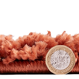 Red Edie Boho Diamond Shaggy Rug from Roseland Furniture