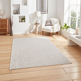White Montague Flatweave Soft Touch Rug from Roseland Furniture