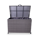 Charcoal Weave KD Cushion Storage Box 510L from Roseland Furniture