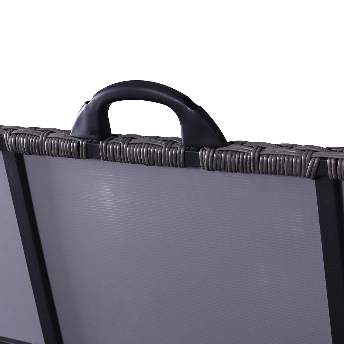 Charcoal Weave KD Cushion Storage Box 645L   from Roseland Furniture