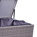 Charcoal Weave KD Cushion Storage Box 645L   from Roseland Furniture