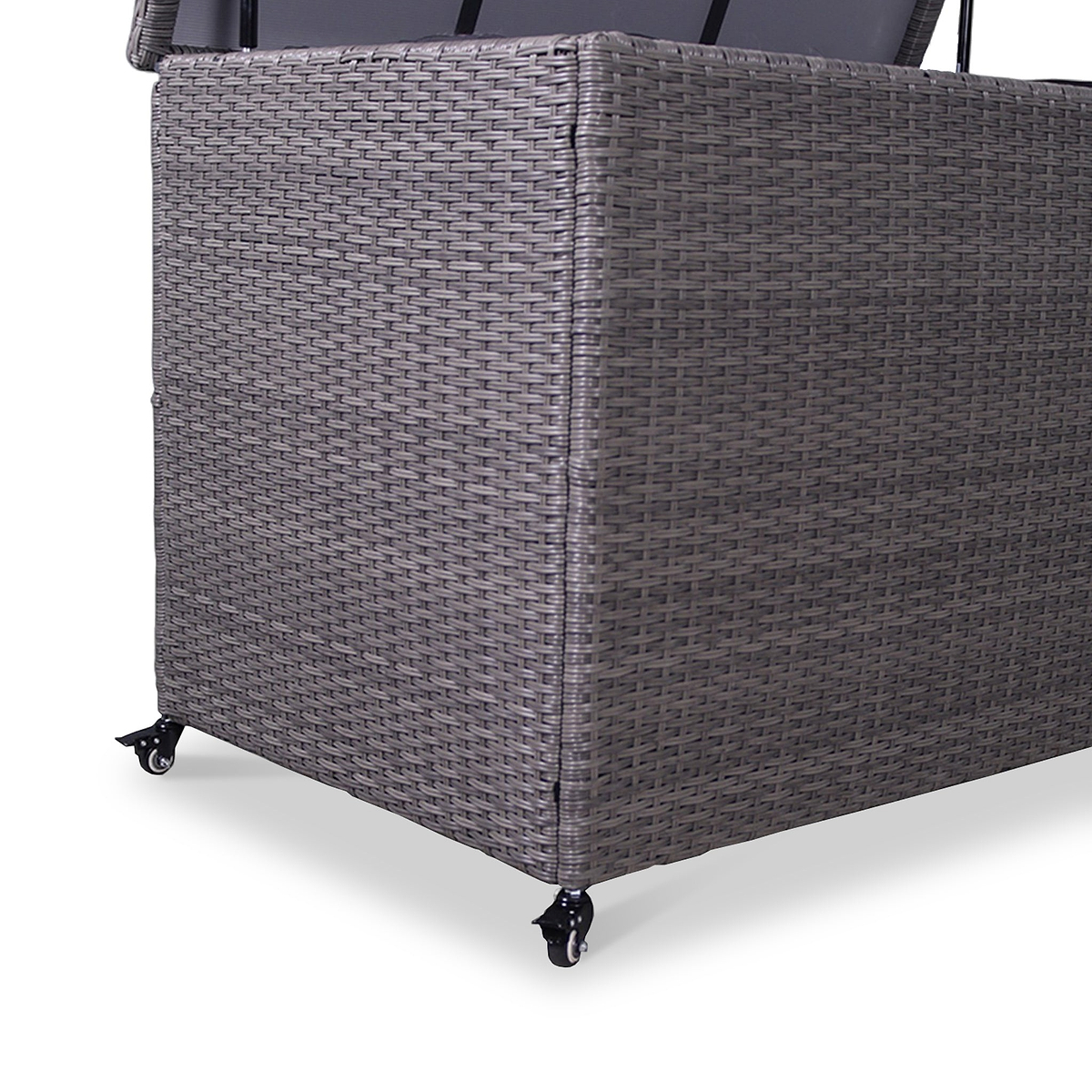 Charcoal Weave KD Cushion Storage Box 645L   from Roseland Furniture