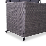 Charcoal Weave KD Cushion Storage Box 645L   from Roseland Furniture