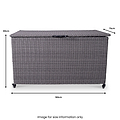 Charcoal Weave KD Cushion Storage Box 645L   from Roseland Furniture