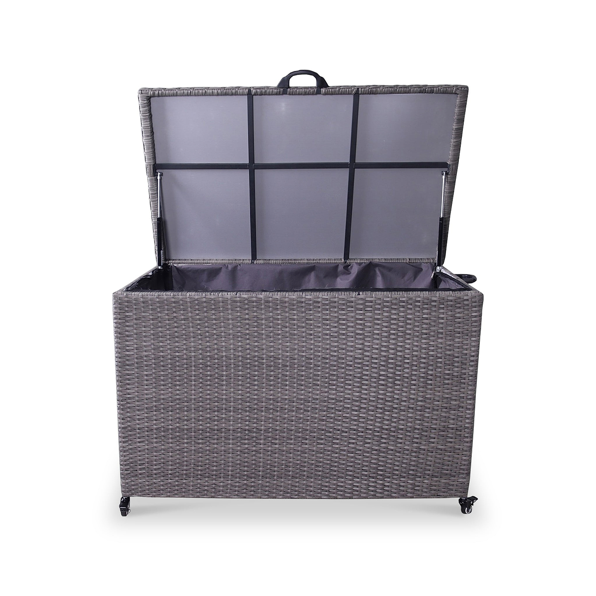 Charcoal Weave KD Cushion Storage Box 645L   from Roseland Furniture