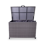 Charcoal Weave KD Cushion Storage Box 645L   from Roseland Furniture