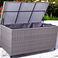 Charcoal Weave KD Cushion Storage Box 826L from Roseland Furniture