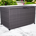 Charcoal Weave KD Cushion Storage Box 826L from Roseland Furniture
